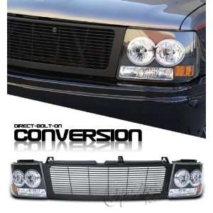   Silverado Sport Grill + Headlights Conversion   Black Automotive