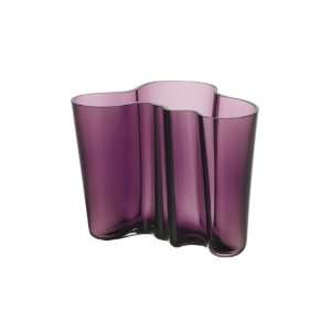 Iittala Crystal Alvar Aalto Vase Dark Lilac 6  Kitchen 