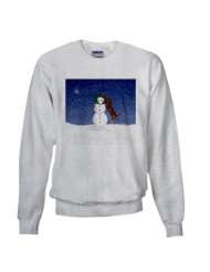 Catahoula Dog and Snowman Funny Sweatshirt by 