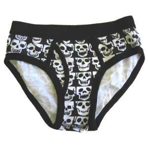  Skull Underwear Briefs Size XL 33 35 Inches Gothic Punk 