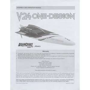  Instruction Manual Aquacraft V24 Toys & Games
