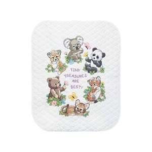 Baby Animals Quilt Stamped Cross Stitch Kit Office 