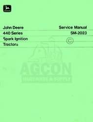 John Deere 440 Tractor Crawler Service Shop Manual 2023  