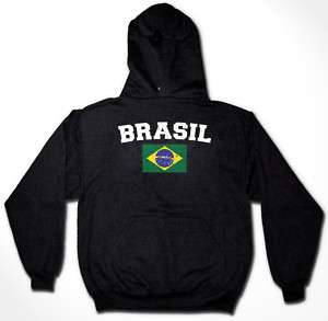 Brasil Brazil Hoodie Hoody Hooded Sweatshirt Soccer  