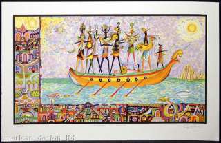 Guillermo Silva Carnaval En Venezia Signed Numbered Lithograph 