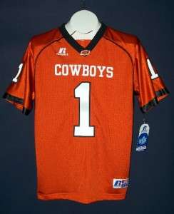DEZ BRYANT #1 Oklahoma State Cowboys Russell Athletic football jersey 