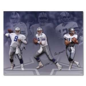  Troy Aikman, Tony Romo and Roger Staubach Dallas Cowboys 