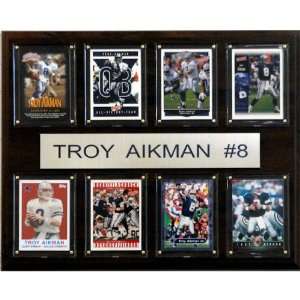  NFL Troy Aikman Dallas Cowboys 8 Card Plaque
