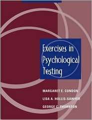 Exercises in Psychological Testing, (0205337872), Margaret E. Condon 