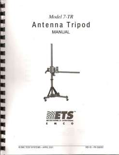 ETS 7 TR Antenna Tripod Manual  