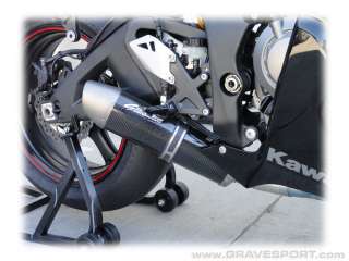   2012 Kawasaki ZX10R Graves Cat Eliminator Carbon Fiber Slip On Exhaust
