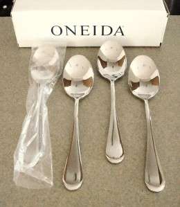 Oneida ICARUS 4 Dinner / Place Spoons New Stainless Silverware 