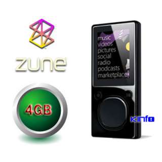 Mini Microsoft Zune 4 4GB Digital Multimedia Device Black  