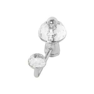   Pull Knob/Hanger, 2 inch by 3.5 inch, Polished Chrome Finish, 3781_PC