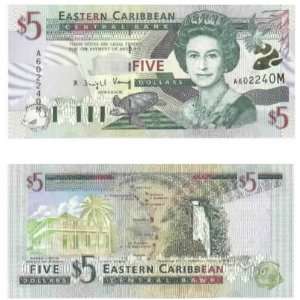   States Montserrat ND (1998) 5 Dollars, Pick 37m 