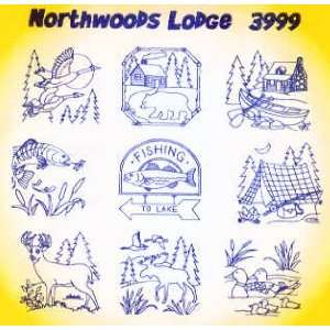   PT BK Northwoods Lodge by Aunt Marthas 3999 Arts, Crafts & Sewing
