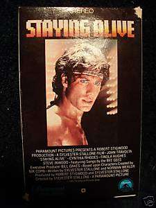 STAYING ALIVE BETA JOHN TRAVOLTA BEE GEES SLY STALLONE  