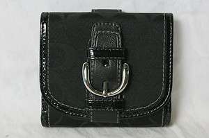 COACH Ergo Soho French Clutch Wallet Black  