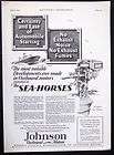1929 JOHNSON Sea Horse Outboard Boat Motor magazine Fishing Ad s772