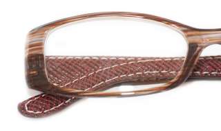 COACH & HORSES Reading Glasses 1.00 2.50 Saddle Brown  