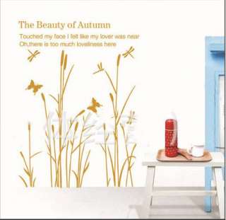 50*70cm Removable DIY DECOR DECAL VINVY ART Wall Sticker beauty autumn 