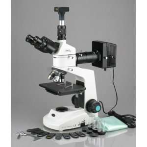 3MP Camera Metallurgical Polarizing Microscope 40x 640x  