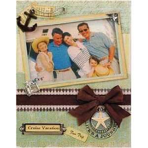  Cruise Vacation Picture Frame   Holds 4 x 6 Photo