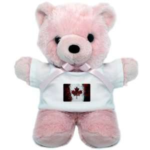  Teddy Bear Pink Canadian Canada Flag Painting HD 