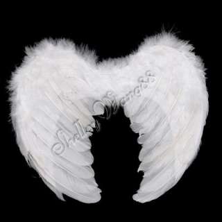 Baby Angel Costume White Feather Wings Fairy Props S  
