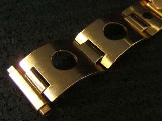 NOS 20mm Gold tone Rally Rallye Vintage Watch Band  