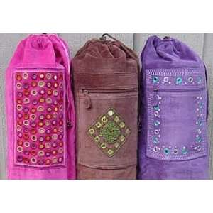  Barefoot Yoga Cotton Velvet Mat Bags   with Indian 