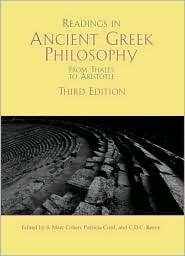 Readings in Ancient Greek Philosophy From Thales to Aristotle 
