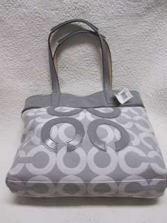 COACH SVGY Audrey Op Art Lx Pique Leigh Slim Tote 17035  