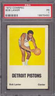 1972 Comspec Basketball Bob Lanier Pistons PSA 1 *269704  