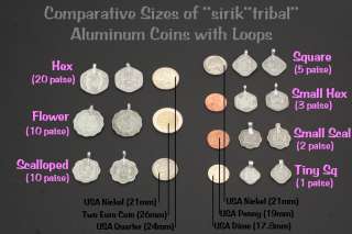 Authentic Tribal 50 COINS Belly Dance (Alum) MIXED  