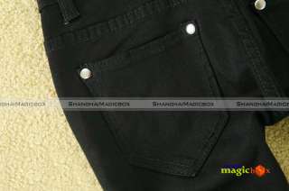   Women Fashion Slim Fit Pencil Skinny Pants Trousers Black #089  