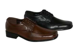 New In Box Mens Leather Oxford Lace Up Dress Shoes Black Or Brown 