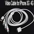   Video Chager Cable Cord for iPhone 3G 3GS 4 4G OS th iPod Touch Nano