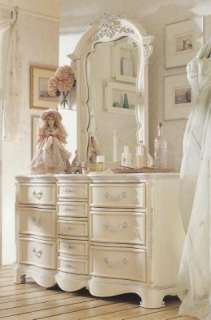 Jessica McClintock Romance Dresser Drawer Chest Bureau & Mirror Lea 