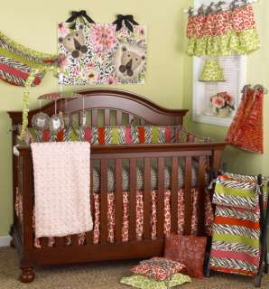   BY COTTON TALE DESIGNS HERE KITTY KITTY 4 PIECE CRIB BEDDING SET   NEW