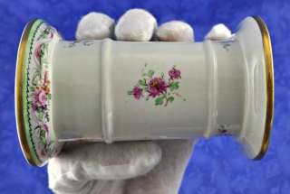 Mottahedeh Lowestoft Reproduction Vase Vintage Floral  