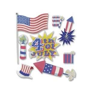   Dimensional Stickers   Happy 4th Of July Arts, Crafts & Sewing
