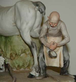   Giuseppe Cappe MAN SHOEING HORSE Figurine / c.1961 / Retired / Rare
