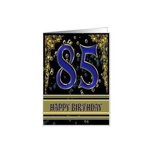   85th Birthday card with elegant golden highlights Card Toys & Games