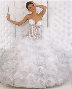 new New hot sale Charming Wedding Dress Bridal Gown Custom size 6 8 10 
