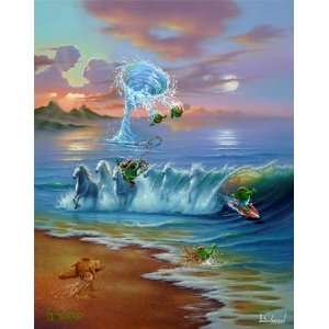  Michael Godard   Commotion in the Ocean Canvas Giclee 