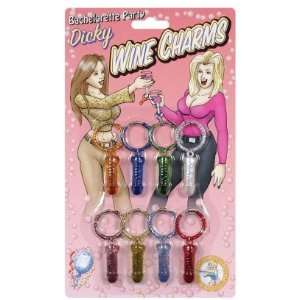 Bachelorette party dicky wine charms