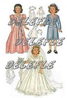 1089 Vintage Doll Clothes Pattern Little Lady 15  