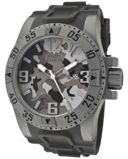 Invicta 1097 Excursion Gray Camouflage Stainless Polyurethane Watch 