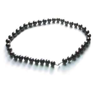 17.5 Lustrous Black Freshwater Cultured Very Near round (AA+) Pearl 